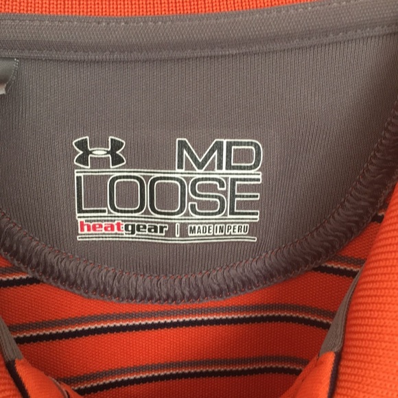 Men Under Armour men Gold polo shirt size M - Picture 5 of 5